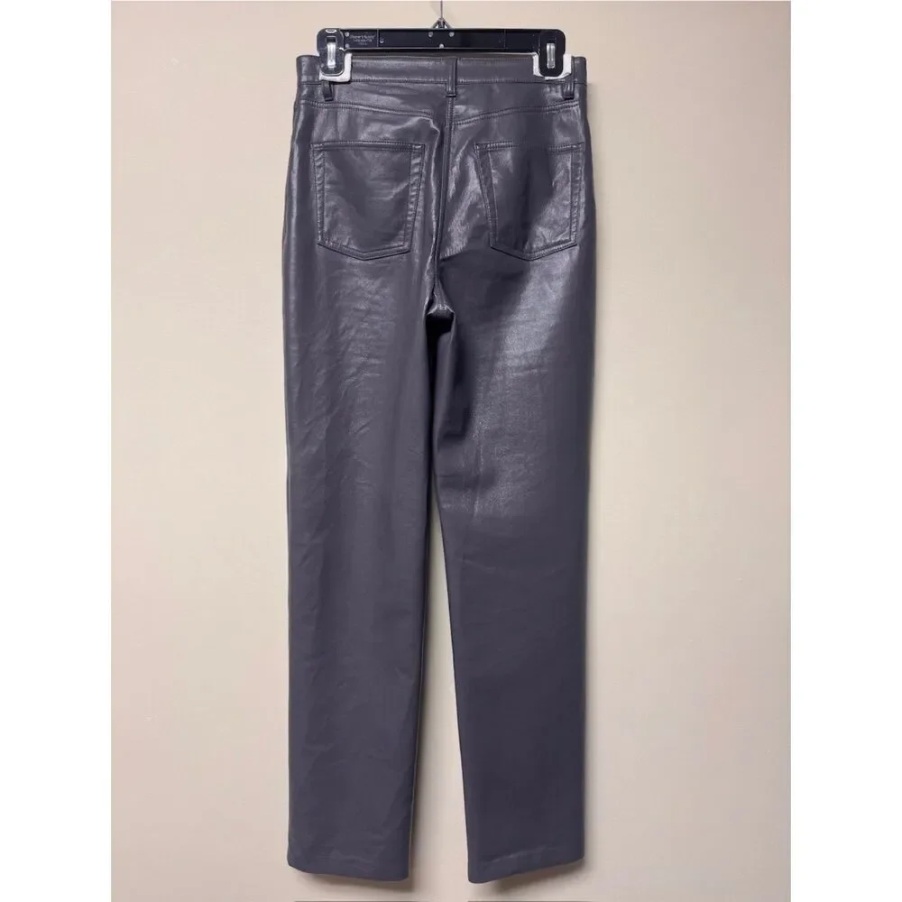 WILFRED The Melina High Rise Vegan Leather Straight Leg 